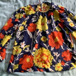 J Crew floral flower top